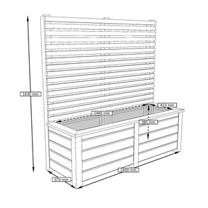 Build plans large planter box with screen DIY image 9