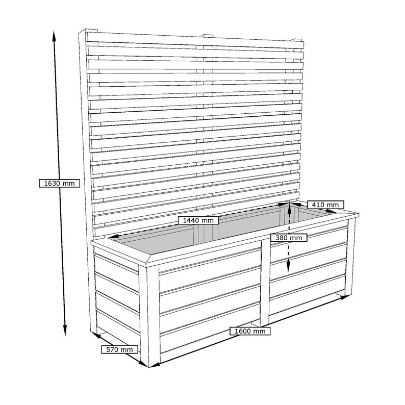 Plans de construction grande jardinière avec écran DIY image 9