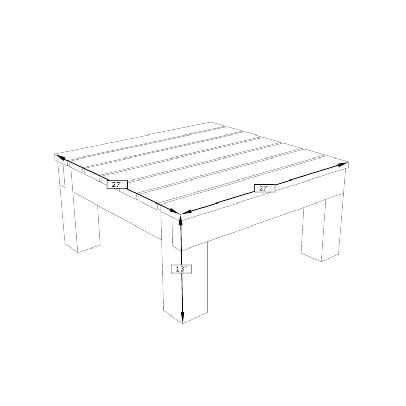 Modular Patio Table DIY plan zdjęcie 3