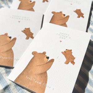 Personalised First Father's Day Card | Love from Baby | Card for Daddy image 4