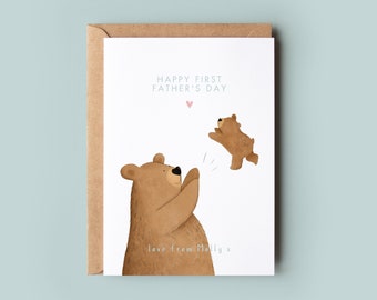 Personalised First Father's Day Card | Love from Baby | Card for Daddy