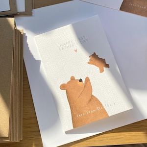 Personalised First Father's Day Card | Love from Baby | Card for Daddy image 2