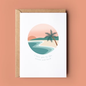 I Love You To The Ocean And Back Card | Anniversary, Valentine's Day