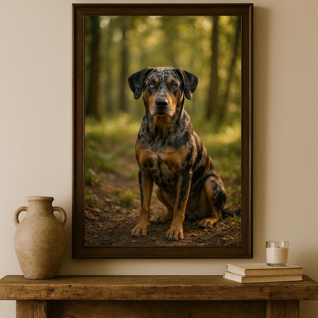 Printable Catahoula Leopard Dog Art - A4 А3 Digital Download - Merle ...