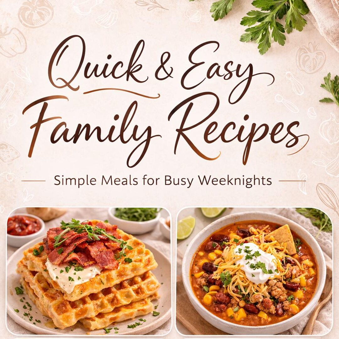 Quick & Easy Family Recipes PDF | 10 Dinner Recipes | Digital Cookbook ...