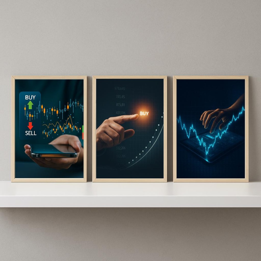 Printable Stock Market Office Decor - A4 А3 Digital Trading Posters Set ...
