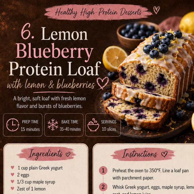 High Protein Dessert Recipes printable book image 3