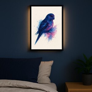 Druckbare Wellensittich Kunst - A4 А3 Digital Download - Lebendige Wellensittich Illustration