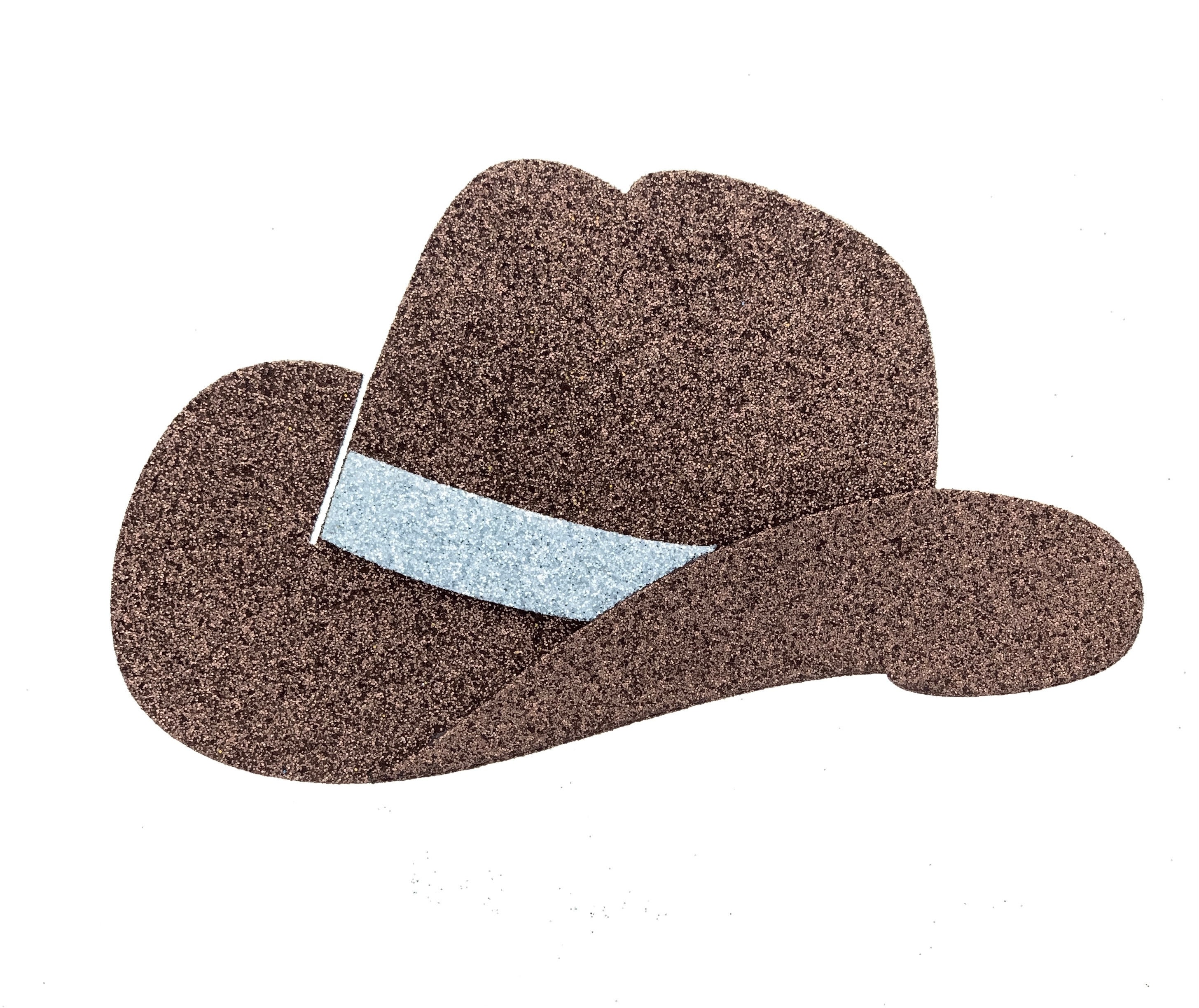 10 Count Cowboy Hat, Gold or Silver, Eva Foam, Glittered, Party ...
