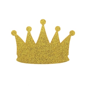 10 Count Crown or Tiara Gold or Silver Eva Foam Glittered - Etsy