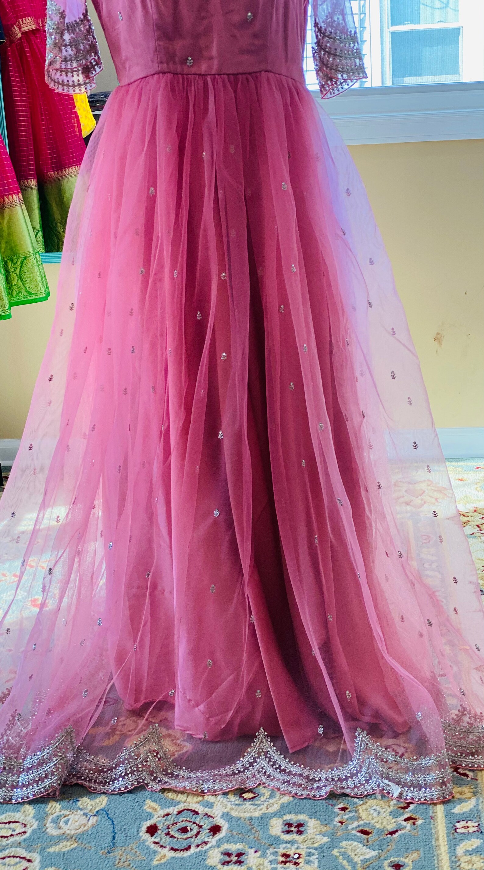 Beautiful long frock includes dupatta | Etsy
