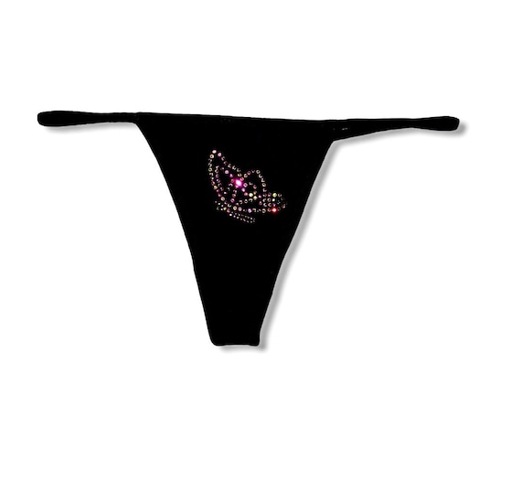 Rhinestone Thong, Sexy Bunny Panties, Cherry Thong, Butterfly Thong, Tongue  Out, Ladies Panties, Bachelorette Gift Ideas 