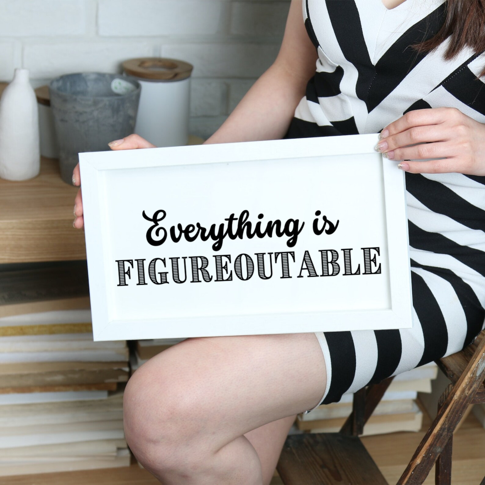 Everything is Figureoutable Sign Poster SVG Lawyer Etsy