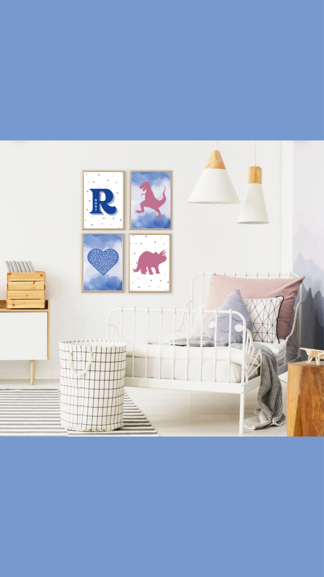 Dinos/dinosaurs/dinosaur Themed/nursery Posters/babys Nursery/kids Room ...
