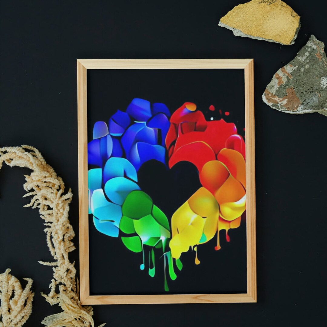 Pride Prints/pride Print/pride Art/pride Wall Art/rainbow Pride Art/queer Art/love is Love ...