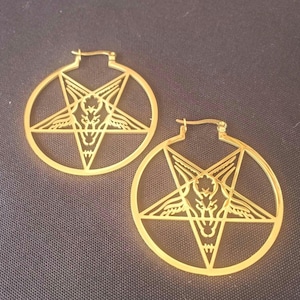 Beautiful Baphomet earrings