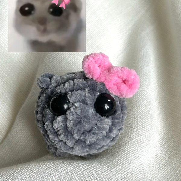 Sad Hamster| Meme | trauriger Hamster | Amigurumi | Geschenk