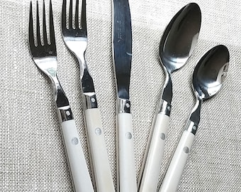 Vintage Washington Forge Mardi Gras Flatware Vanilla Color
