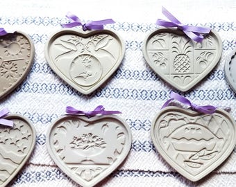 Vintage Pampered Chef Heart Shaped Cookie Molds