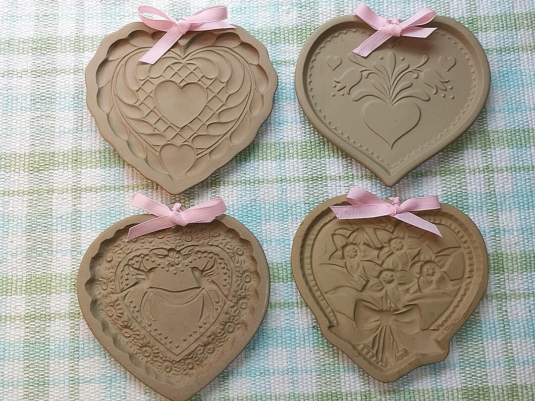 Vintage Brown Bag Cookie Art Molds, Hearts - Etsy