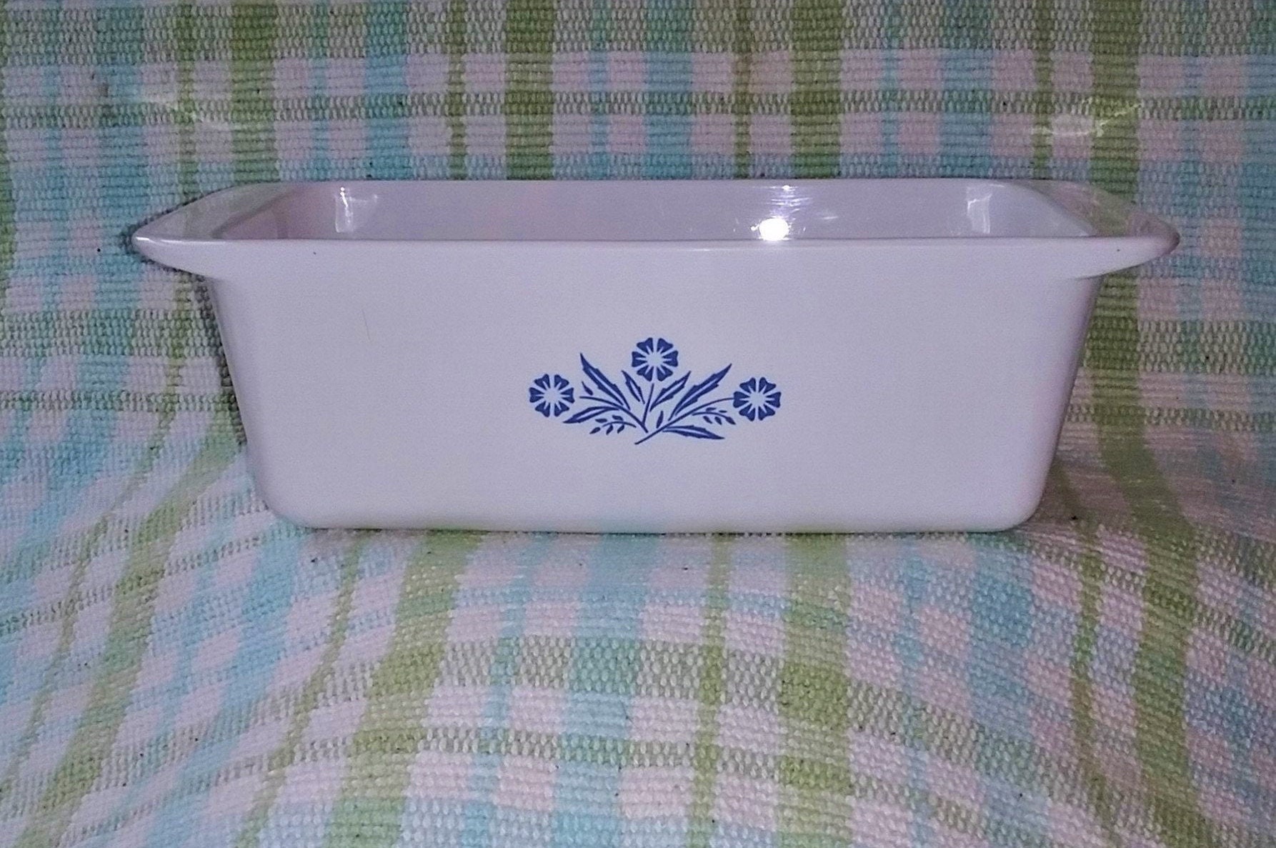 Vintage Corning Ware Blue Cornflower Loaf Pan MCM Kitchen Etsy