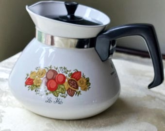 Vintage Corning Ware Spice of Life "Le The" Teapot