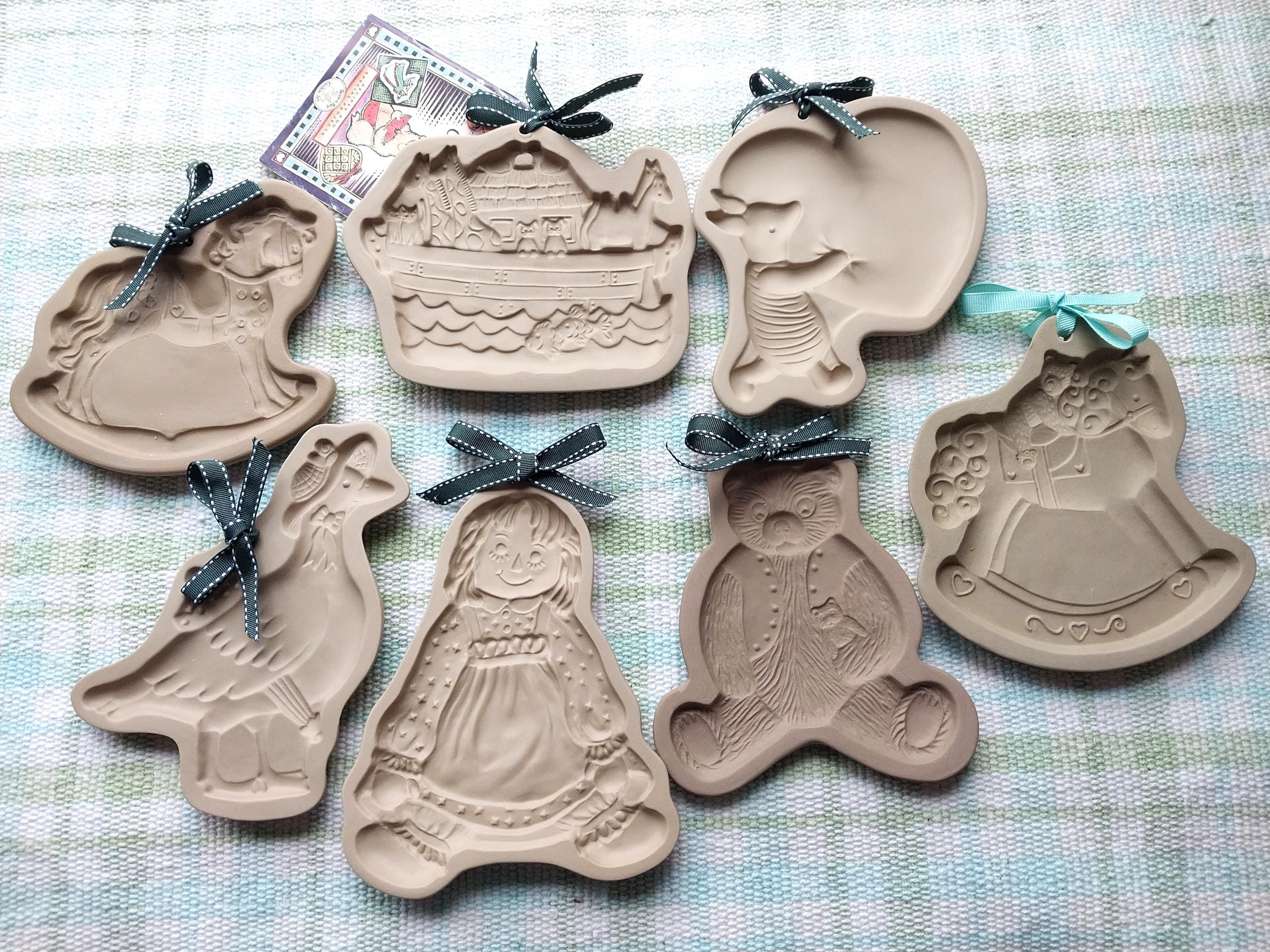 Brown Bag Cookie Art セラミッククッキー型 2種セット Vintage Brown Bag Cookie Art Molds - Choose Your Design - Etsy