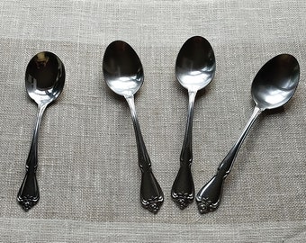 Vintage Oneida Arbor Rose/True Rose Stainless Flatware Replacement 4 pcs