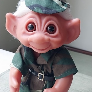 Rare Vintage Thomas Dam 9&quot; Troll Soldier