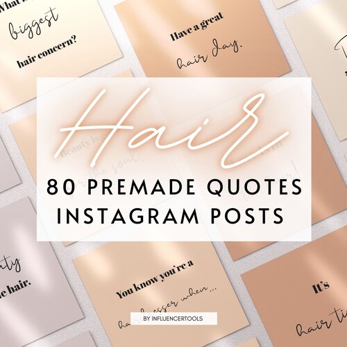20 Hairdresser Instagram Quotes Hair Social Media Posts Hair Etsy