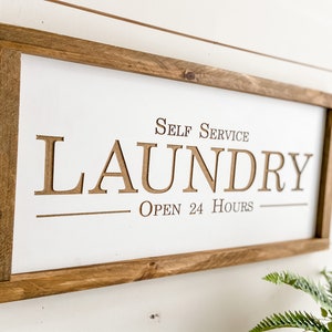 Laundry Farmhouse Sign