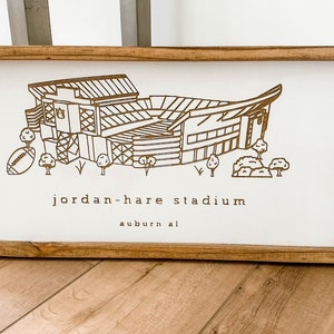 Jordan Hare Auburn stadium Farmhouse Sign