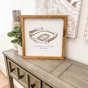 Sanford Stadium Georgia Farmhouse Sign