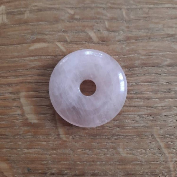 Pendentif Donut Quartz rose