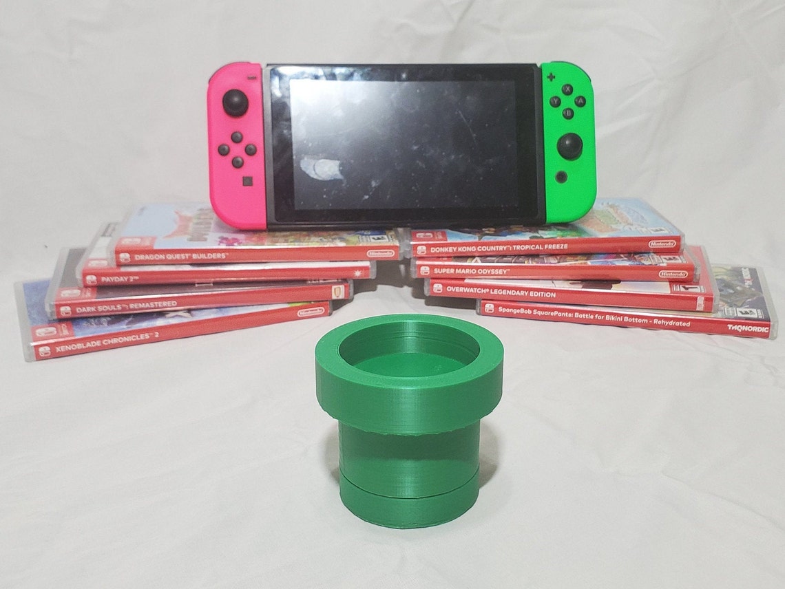Nintendo Switch Warp Pipe Game Card Holder Storage / Amiibo Etsy