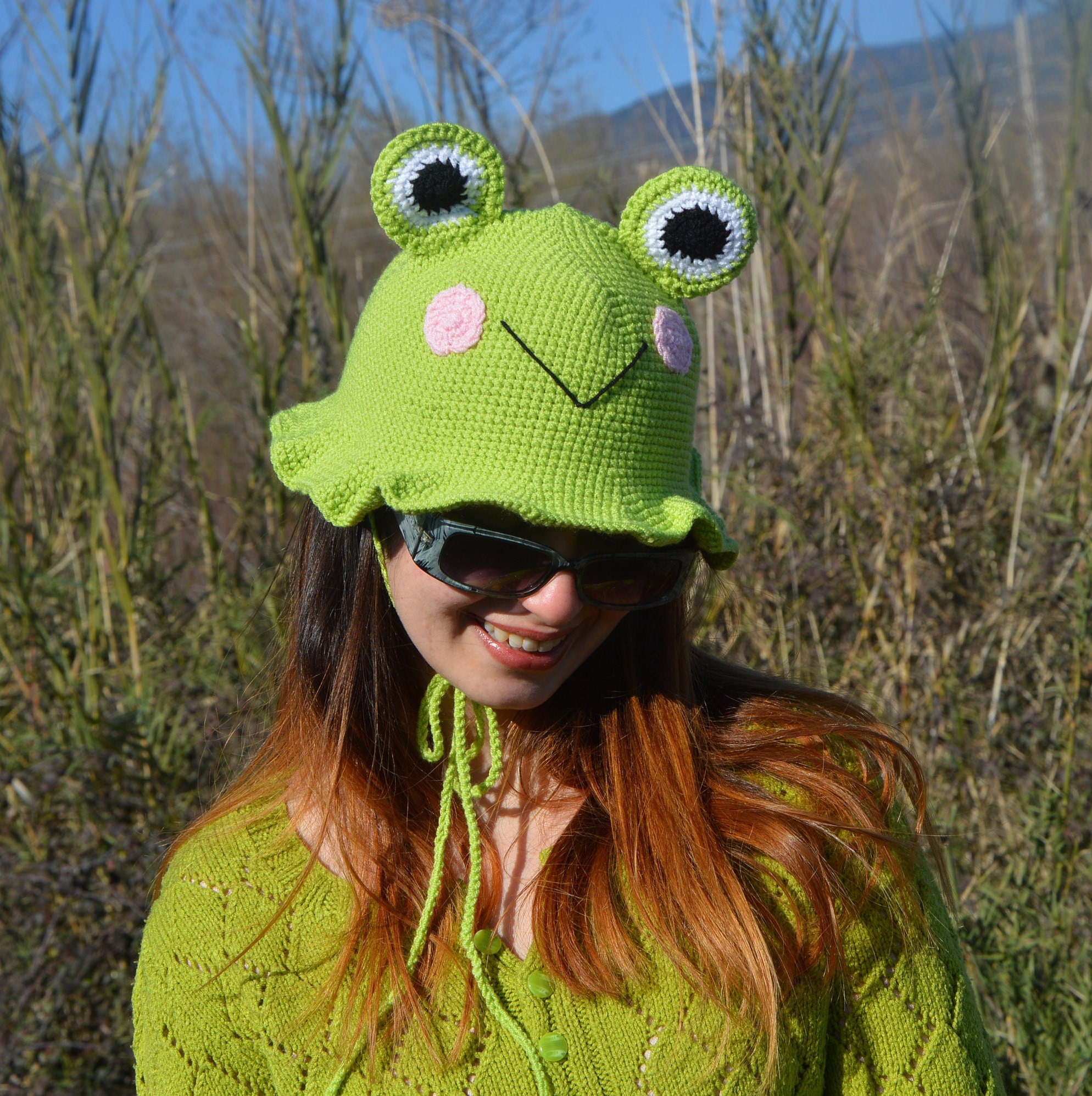 Crochet Frog Bucket Hat Valentines Day Gift - Etsy