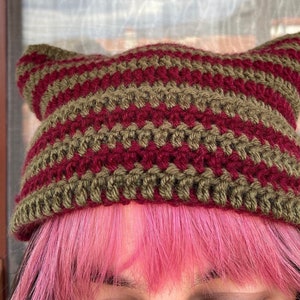 Crochet Cat Ear Beanie