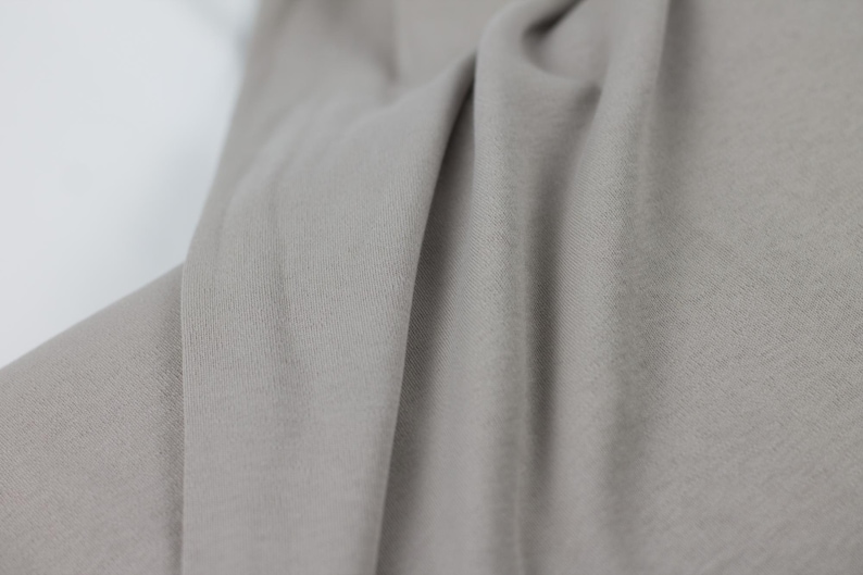 Cotton Interlock Jersey with Lanoline Finish Taupe FvJulie