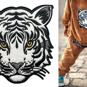 Toppa in ciniglia Tiger Roar – 15 x 15 cm termoadesiva | Prodotto in Germania