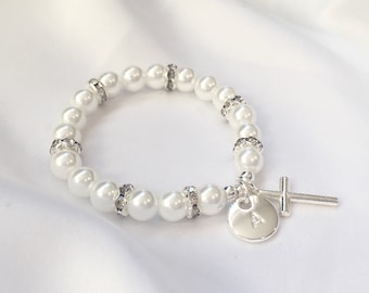 First communion gift girl first communion bracelet goddaughter gift for first birthday goddaughter bracelet baptism gift bracelet for girl
