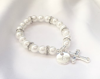 First communion gift girl first communion bracelet goddaughter gift for first birthday goddaughter bracelet baptism gift bracelet for girl