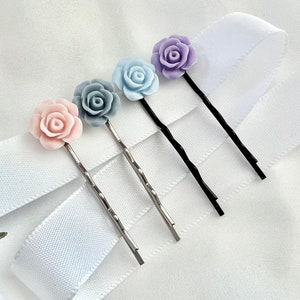 Set of hair pins for flower girl hair pins wedding hair accessories little girl hair pins junior bridesmaid hair pins hair accessories girl