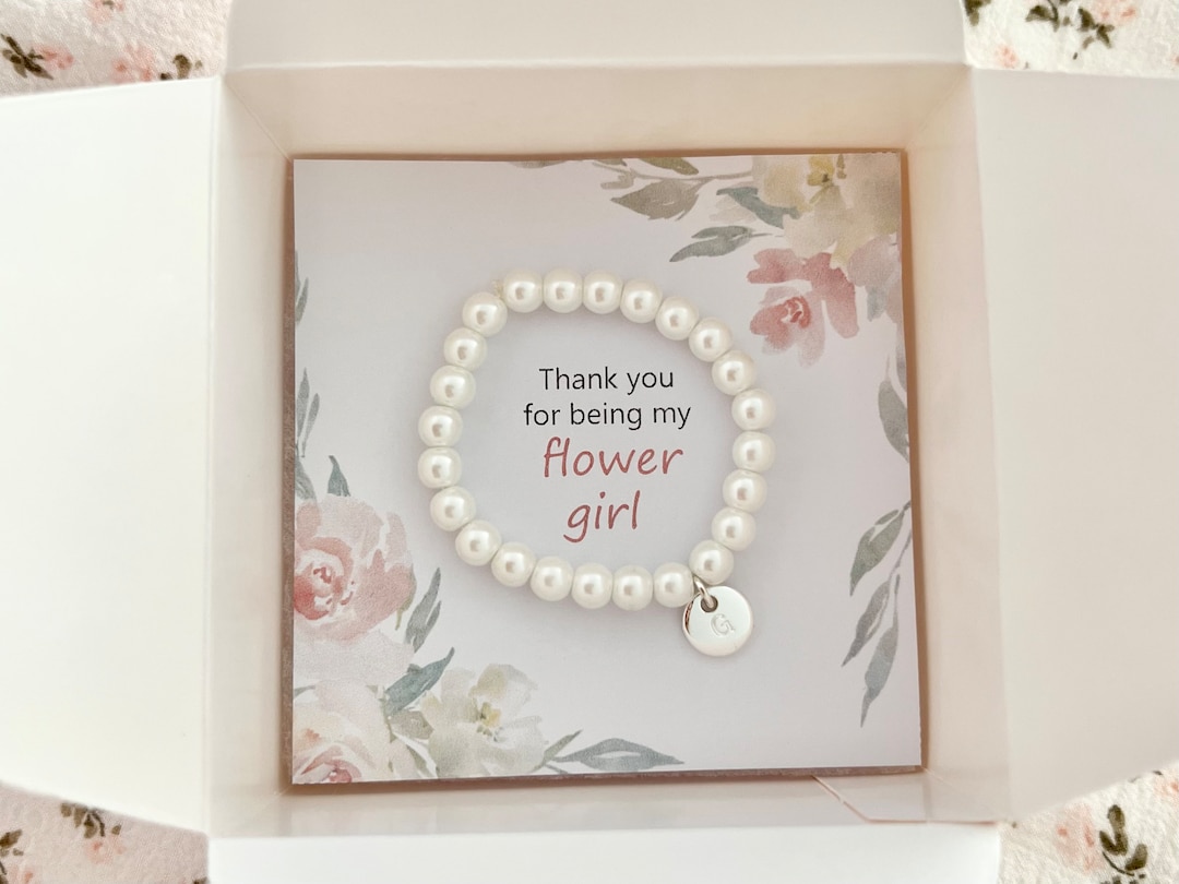 Flower Girl Proposal Gift Flower Girl Thank You Gift Bracelet for