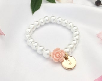 Flower girl gift flower girl bracelet gift toddler flower girl bracelet toddler girl gift flower girl wedding gift birthday baby girl gift