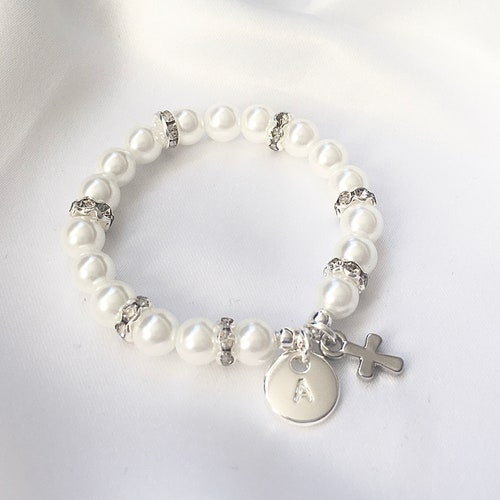 Girl First Communion Bracelet First Communion Gift Goddaughter Etsy