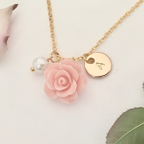 Flower Girl Necklace Etsy