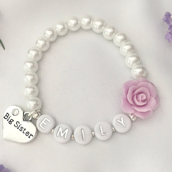 Big sister gift from baby big sister bracelet big sister announcement gift big sister jewelry