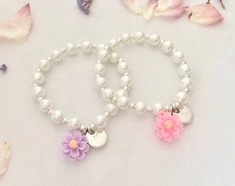 Flower girl bracelet custom flower girl gift ideas toddler flower girl jewelry little girl wedding party gift for girls birthday favors
