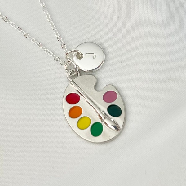 Painter gift artist paint pallet necklace artist gift art teacher gift art lover gift for painter necklace art student gifts art major gift