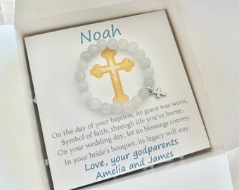 Unique gift ideas Baptism for boys Baptism to wedding bracelet boy baptism gift boys catholic baptism gifts for boy godson gift